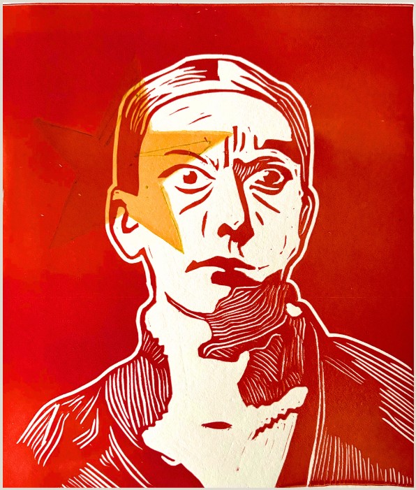 Garganta I, Linograbado