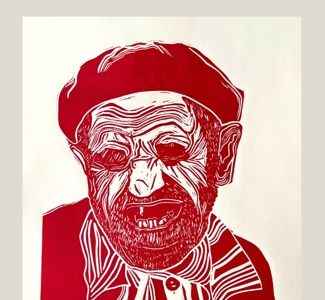 Jugueteos II, Linograbado