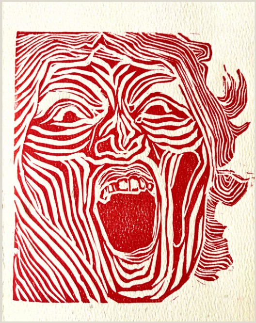 Oni II, Linograbado