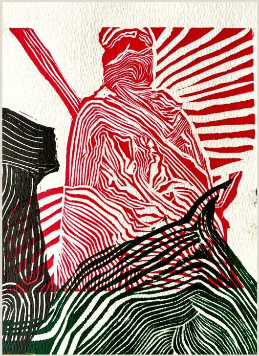 Permanencia - Tierra, Linograbado