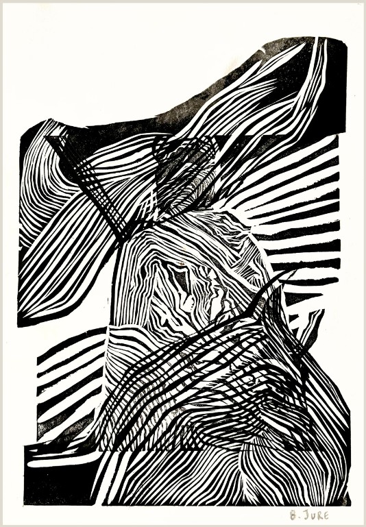 Pirámides, Linograbado